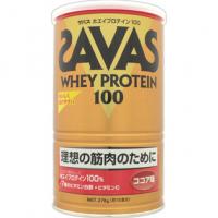 明治 SAVAS 可可口味蛋白粉 促进肌肉生长 健身 桶装 ザバス ホエイプロテイン100 ココア 378G