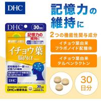 DHC イチョウ葉 脳内α(アルファ)30日分 (90粒) 银杏叶提取素 维持记忆力